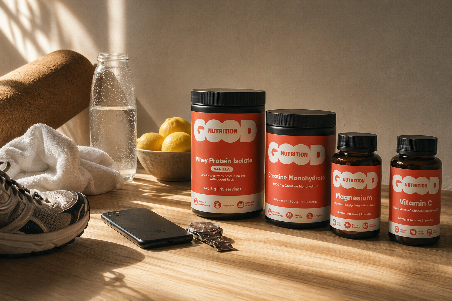 Good Nutrition produkty pri tréningu — spolupracujeme so športovcami a lekármi